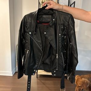 Faux leather jacket